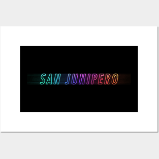 San Junipero Neon Posters and Art